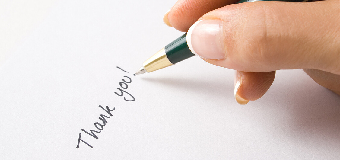 Lettre de remerciement